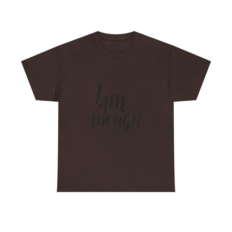 Empowering Unisex Tee, "I Am Enough" Motivational Shirt, Affirmation T-Shirt, Self-Love Gift, Casual Wear, Inspirational Apparel