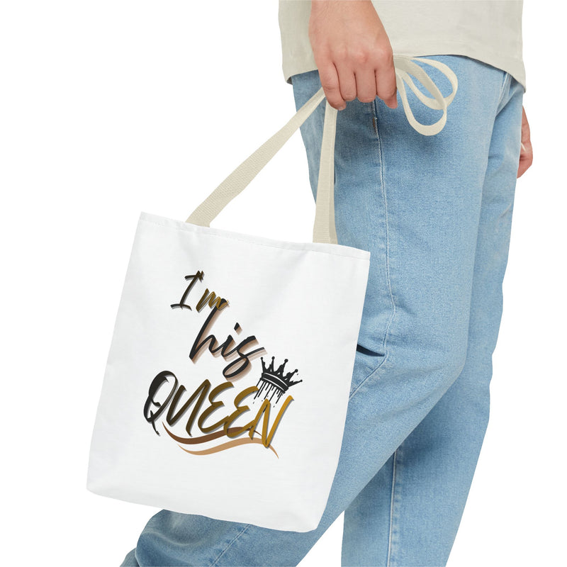 His and Her Queen King Tote Bag