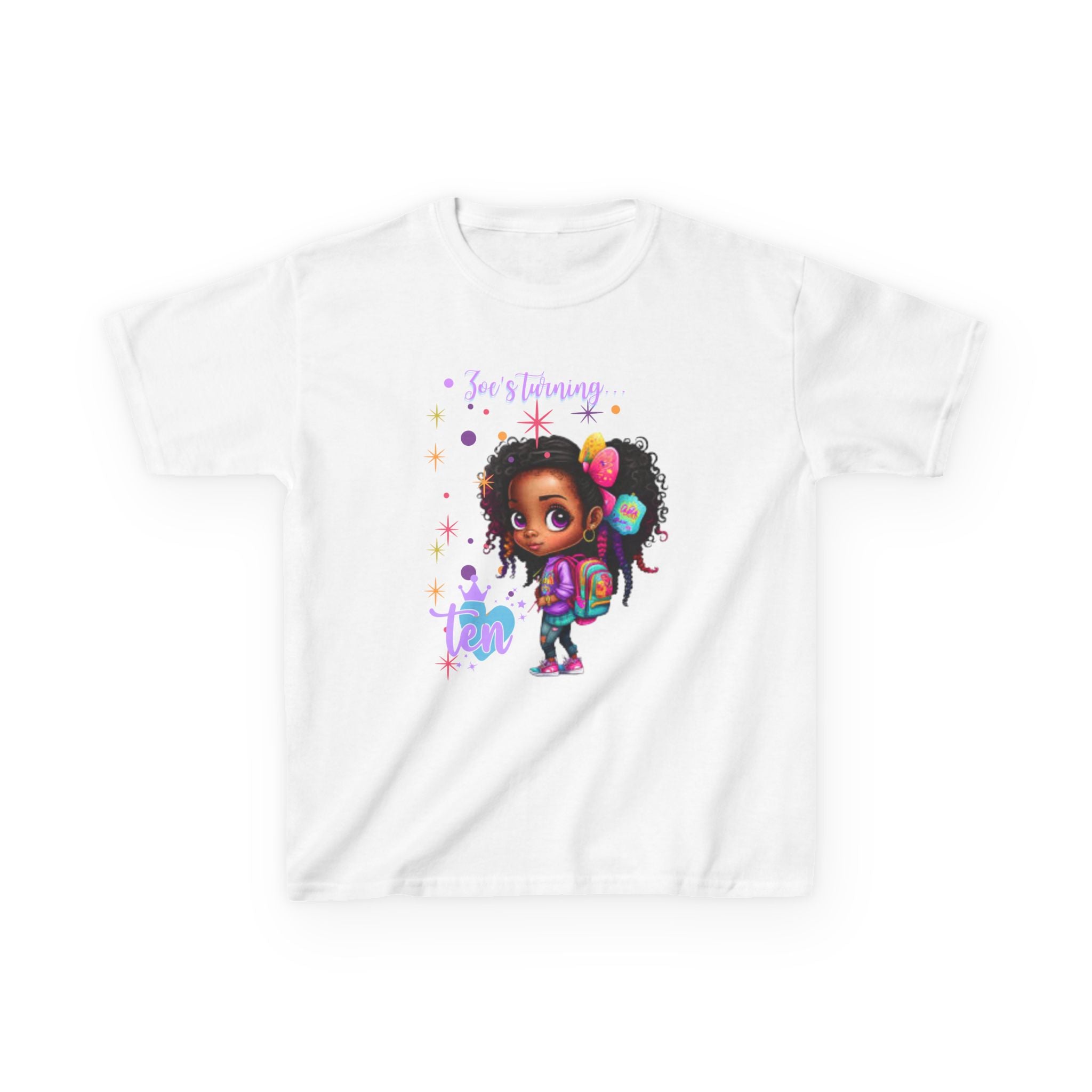 Kids Birthday Tee, Adorable T-Shirt for Kids, Fun Gifts for Birthdays, Back to School Apparel, Fashion for Young Girls