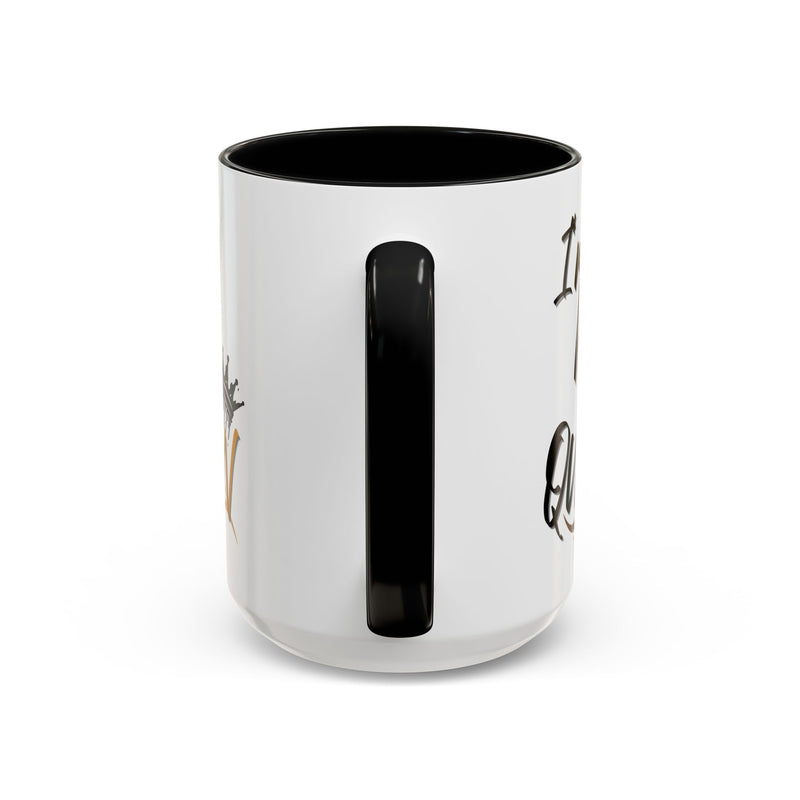 His Queen Accent Coffee Mug - Stylish Ceramic Mug for Couples