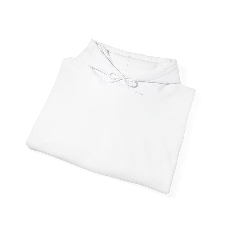 City Skyline Hoodie with Blue Floral Silhouette