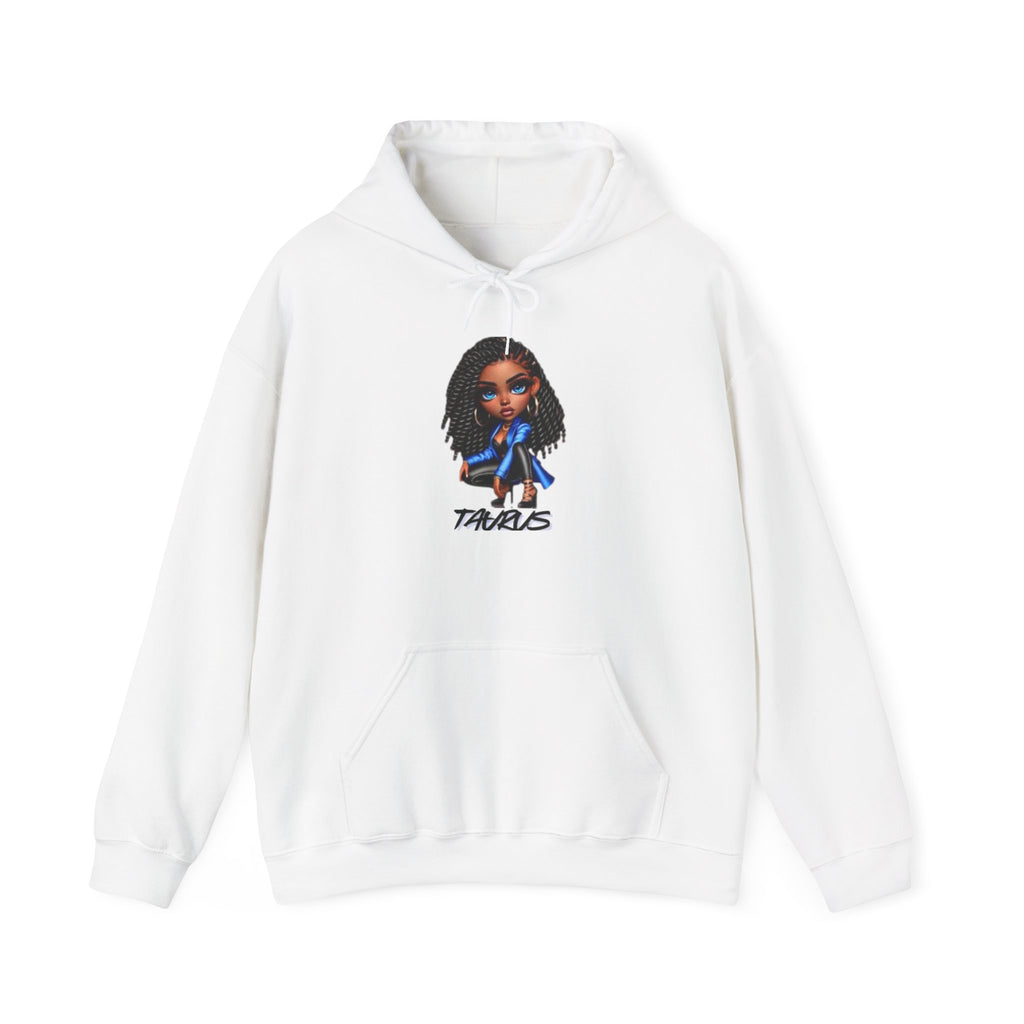 Stylish Zodiac Hoodie - Taurus Design, Astrology Sweatshirt, Trendy Gift for Her, Personalized Star Sign Apparel, Cozy Casualwear
