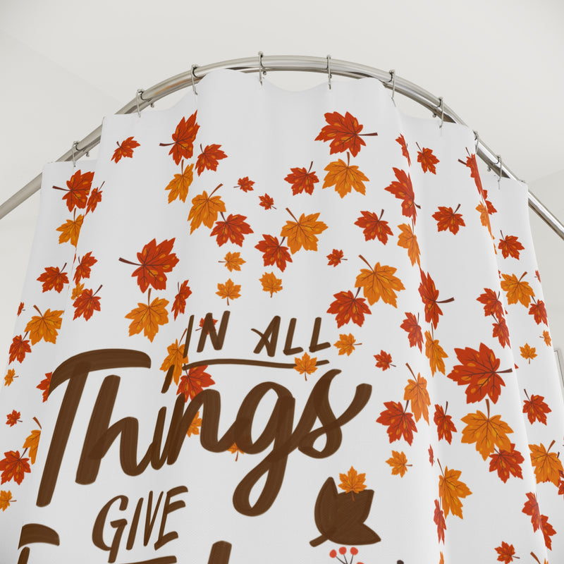 Thankful Autumn Shower Curtain