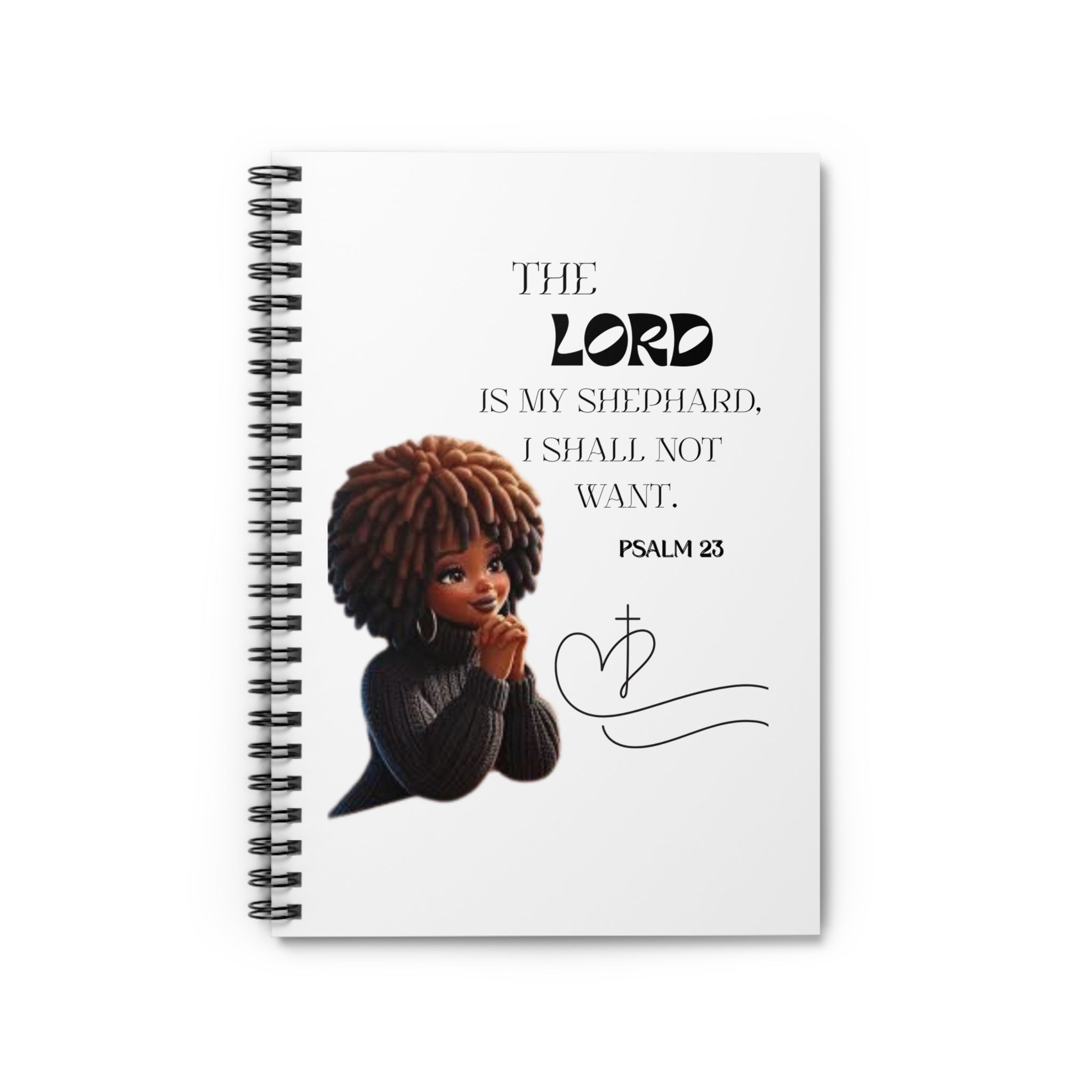 Inspirational Spiral Notebook - Faith, Bible Quotes, Christian Gift, Goal Tracker, Journaling, Prayer Diary