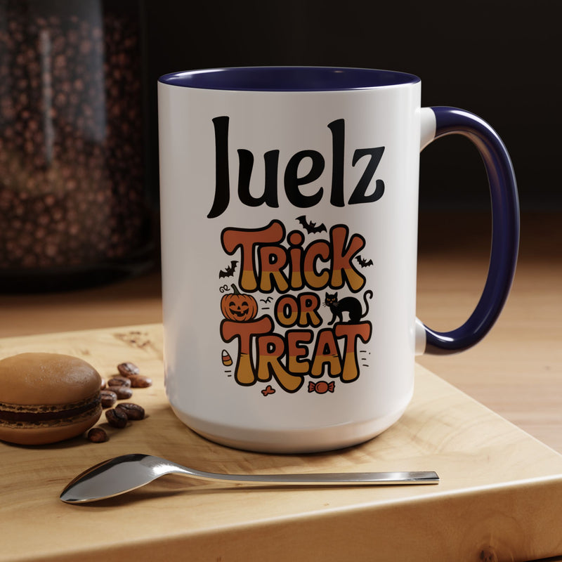 Halloween Trick or Treat Coffee Mug - Spooky Vibes, Perfect for Autumn, Gifts for Friends, Holiday Celebrations, Seasonal Decor