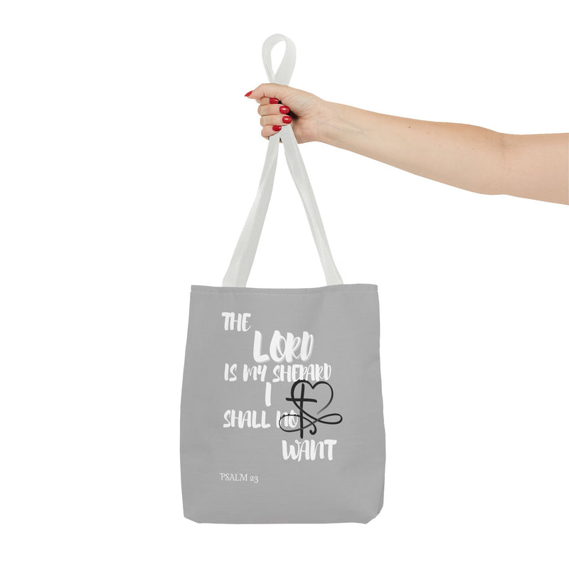 Inspirational Tote Bag - The Lord is My Shepherd Verse