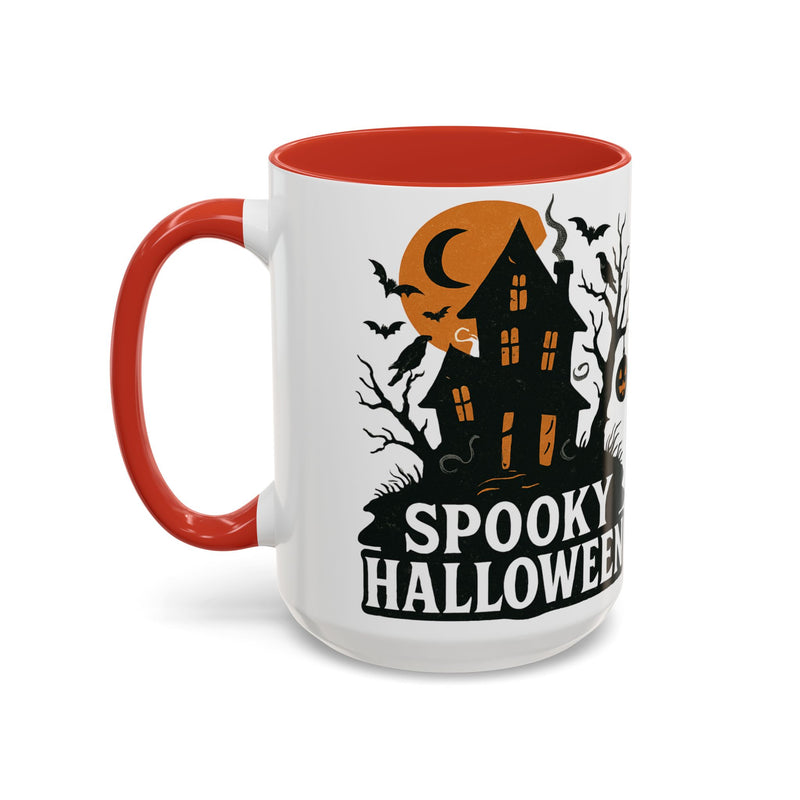 Halloween Accent Coffee Mug, Spooky Coffee Cup, Fall Decor, Halloween Gift, Pumpkin Coffee Mug, Festive Drinkware