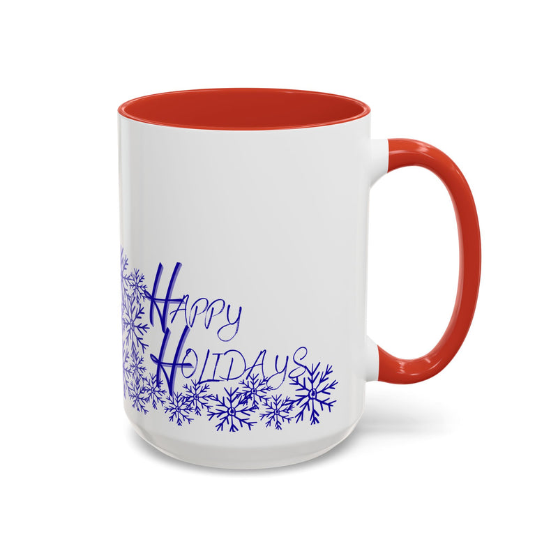 Happy Holidays Accent Coffee Mug - 11oz & 15oz