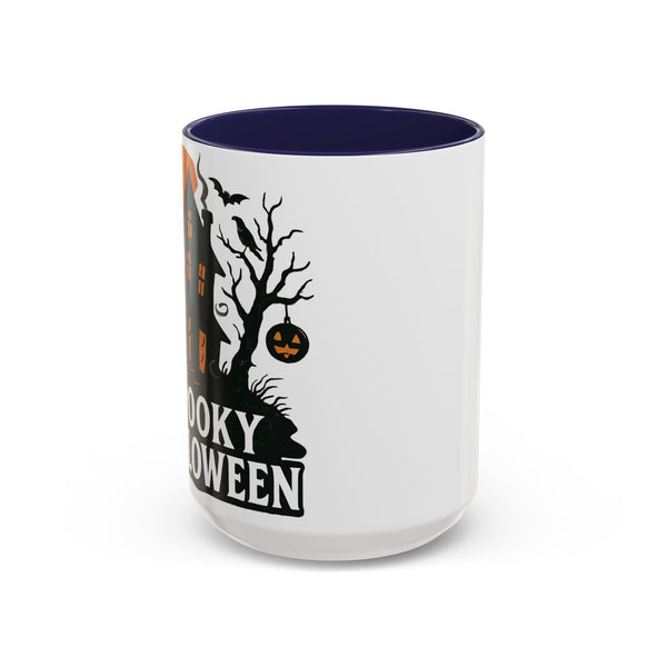 Halloween Accent Coffee Mug, Spooky Coffee Cup, Fall Decor, Halloween Gift, Pumpkin Coffee Mug, Festive Drinkware