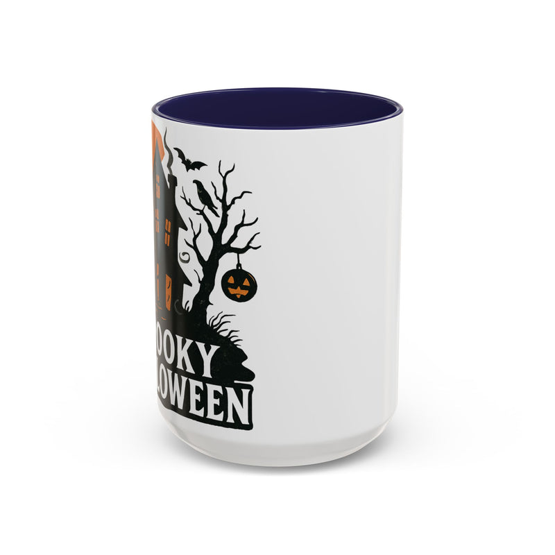 Halloween Accent Coffee Mug, Spooky Coffee Cup, Fall Decor, Halloween Gift, Pumpkin Coffee Mug, Festive Drinkware