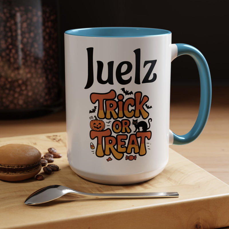 Halloween Trick or Treat Coffee Mug - Spooky Vibes, Perfect for Autumn, Gifts for Friends, Holiday Celebrations, Seasonal Decor