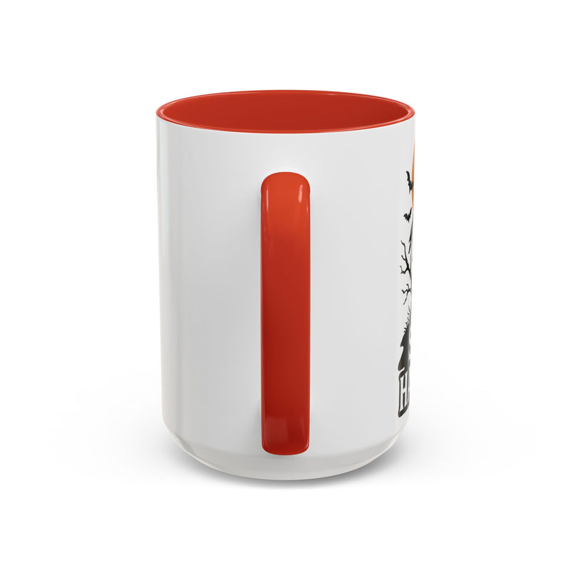 Halloween Accent Coffee Mug, Spooky Coffee Cup, Fall Decor, Halloween Gift, Pumpkin Coffee Mug, Festive Drinkware