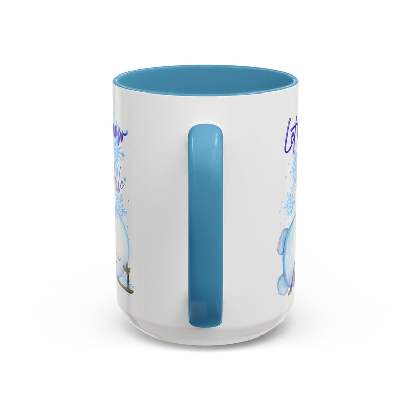 Winter-Themed Accent Coffee Mug – 'Let It Snow' Design