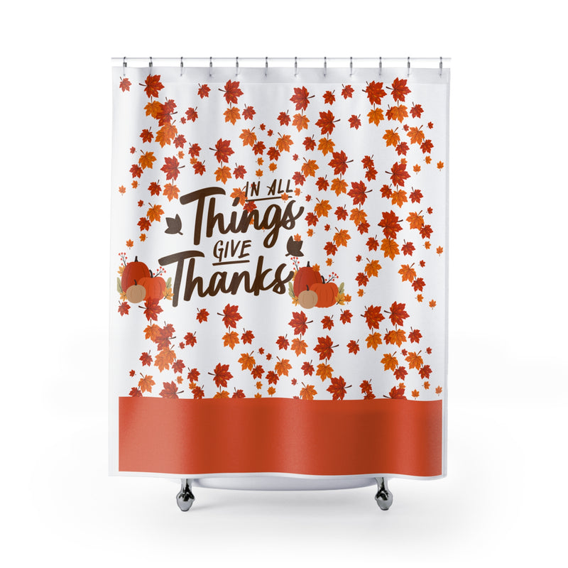 Thankful Autumn Shower Curtain