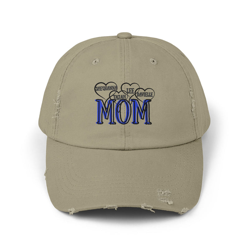 Unisex Distressed Cap for Moms - Trendy and Casual Gift, Perfect for Mother's Day, Birthdays, and Everyday Wear