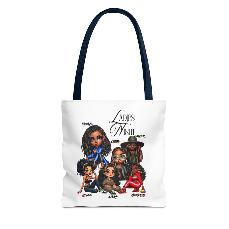 Ladies Night Chic Tote Bag, Stylish Eco-Friendly Shopping Tote, Perfect Gift for Friends, Fun Ladies' Night Out Accessory, Unique Custom Bag