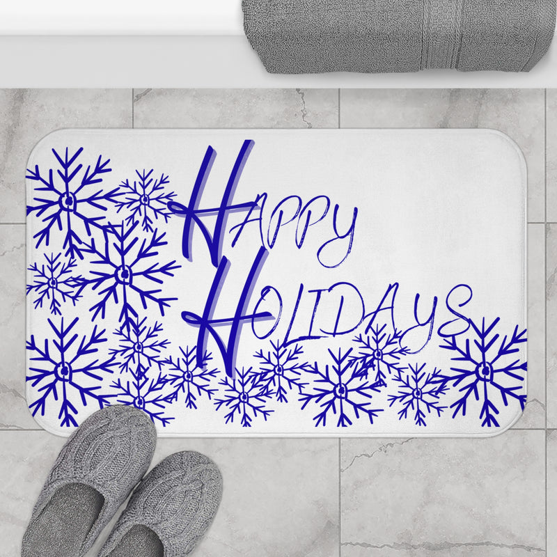 Snowflake Bath Mat - Happy Holidays Decor