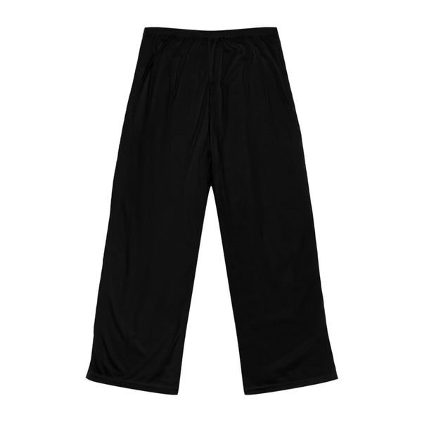 Women's Black Pajama Pants with Inspirational Script – "Just Through the Storm..."