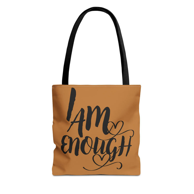 Empowering Tote Bag – "I Am Enough" Statement Bag