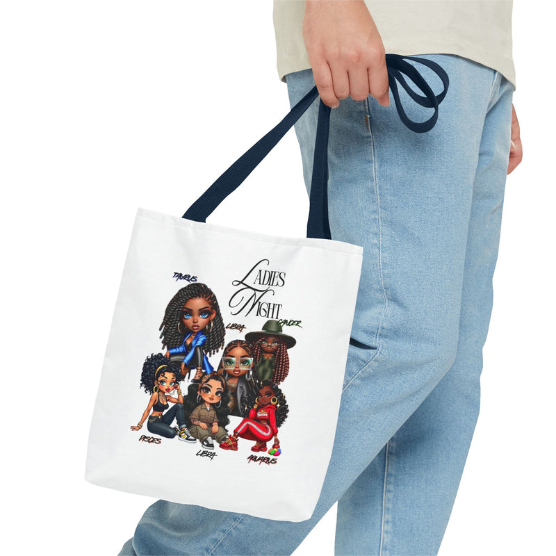 Ladies Night Chic Tote Bag, Stylish Eco-Friendly Shopping Tote, Perfect Gift for Friends, Fun Ladies' Night Out Accessory, Unique Custom Bag