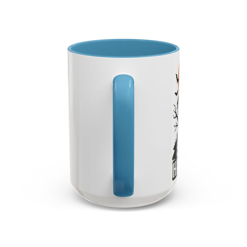 Halloween Accent Coffee Mug, Spooky Coffee Cup, Fall Decor, Halloween Gift, Pumpkin Coffee Mug, Festive Drinkware