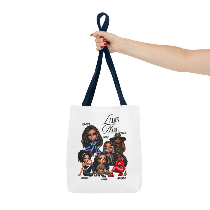 Ladies Night Chic Tote Bag, Stylish Eco-Friendly Shopping Tote, Perfect Gift for Friends, Fun Ladies' Night Out Accessory, Unique Custom Bag