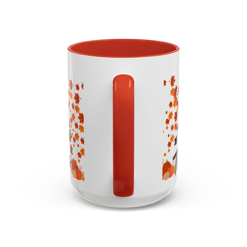 Thanksgiving Accent Coffee Mug - 'In All Things Give Thanks'