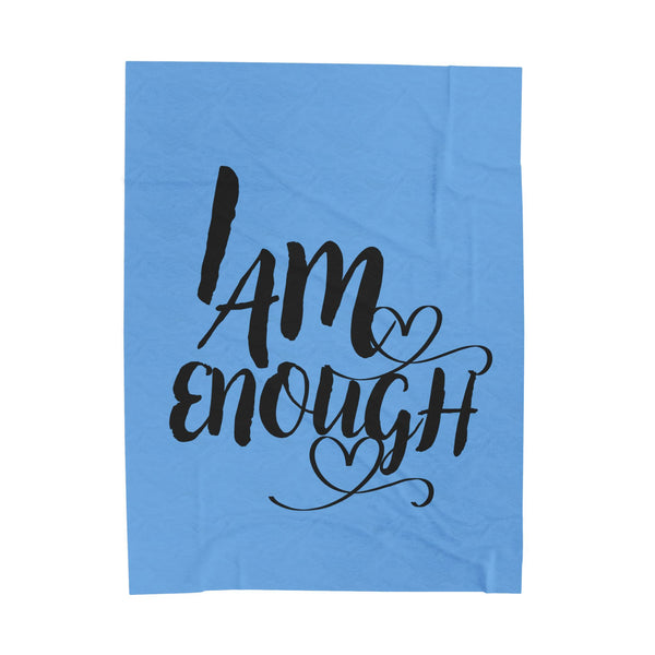 Inspirational Velveteen Plush Blanket - Cozy Gift for Self-Love, Motivational Decor, Affirmation Blanket, Cozy Throw, Ideal for Gifting