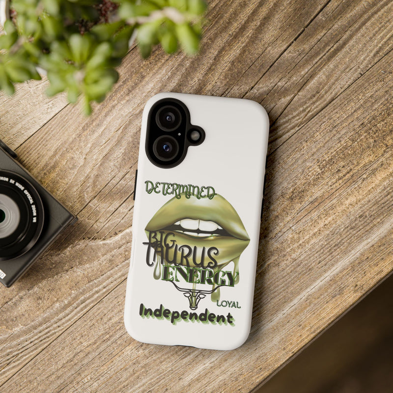 Taurus Phone Case, Bold Astrology Design, Determined & Loyal, Gift for Zodiac Lovers, Birthday Present
