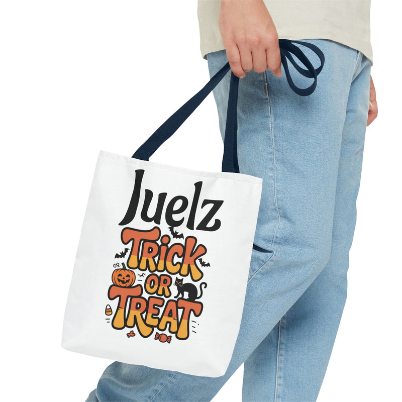 Halloween Tote Bag for Trick or Treat, Cute Everyday Shopping Bag, Custom Canvas Tote, Fun Gift for Kids, Holiday Accessory