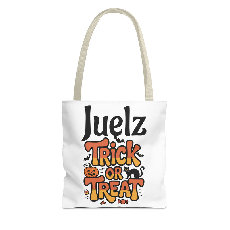 Halloween Tote Bag for Trick or Treat, Cute Everyday Shopping Bag, Custom Canvas Tote, Fun Gift for Kids, Holiday Accessory