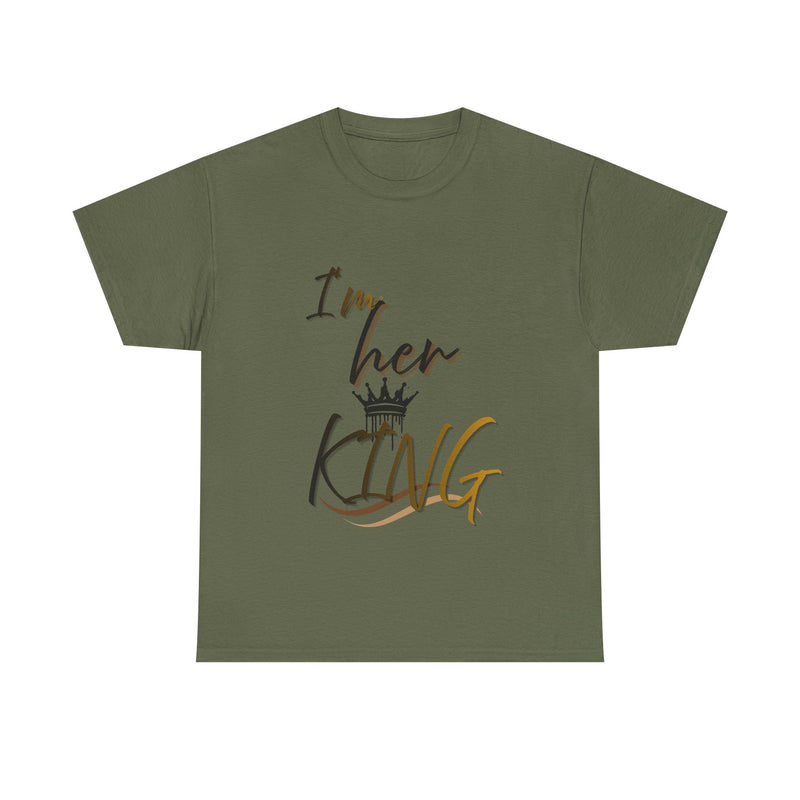 I'm Her King Unisex Heavy Cotton Tee - Perfect Gift for Partners