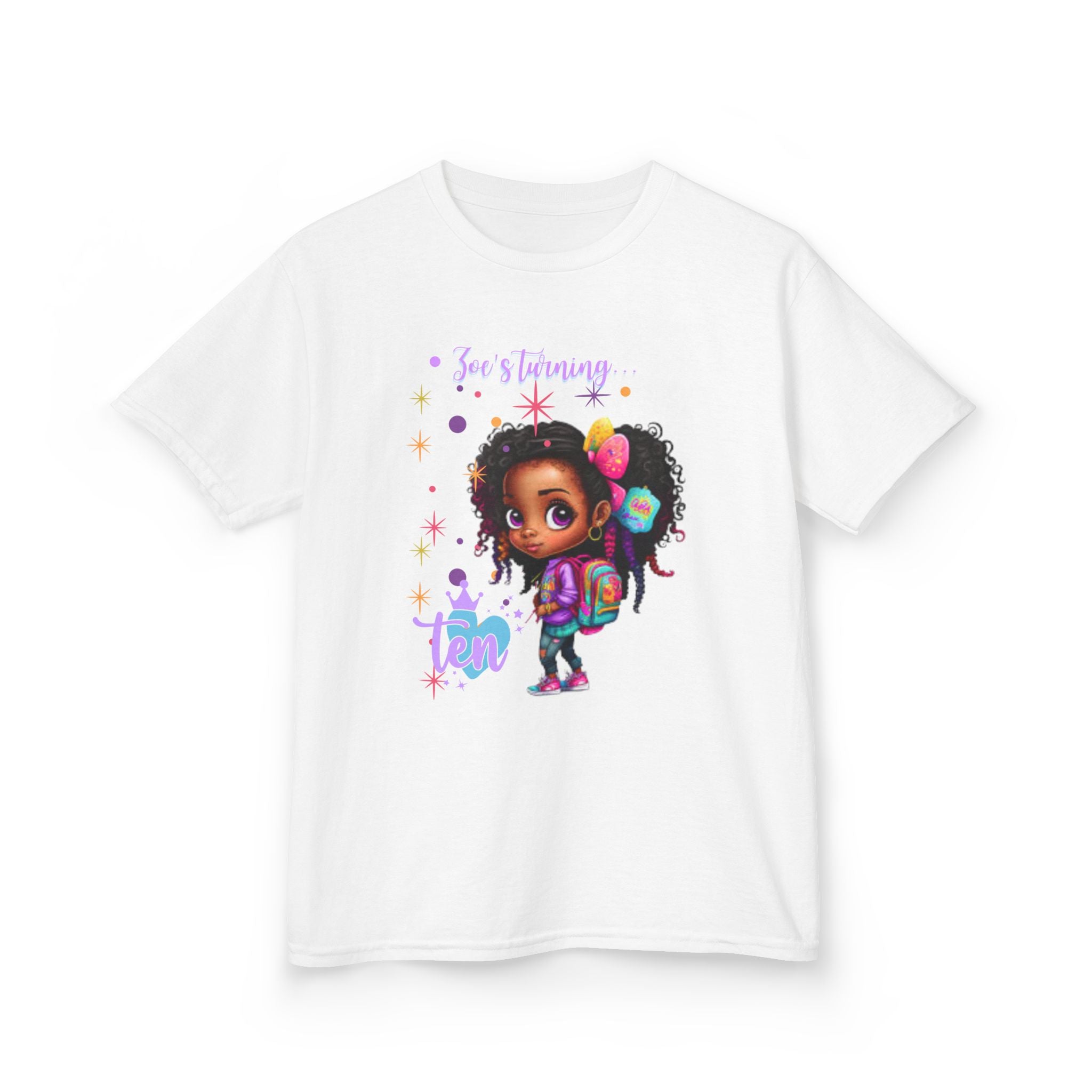 Kids Birthday Tee, Adorable T-Shirt for Kids, Fun Gifts for Birthdays, Back to School Apparel, Fashion for Young Girls