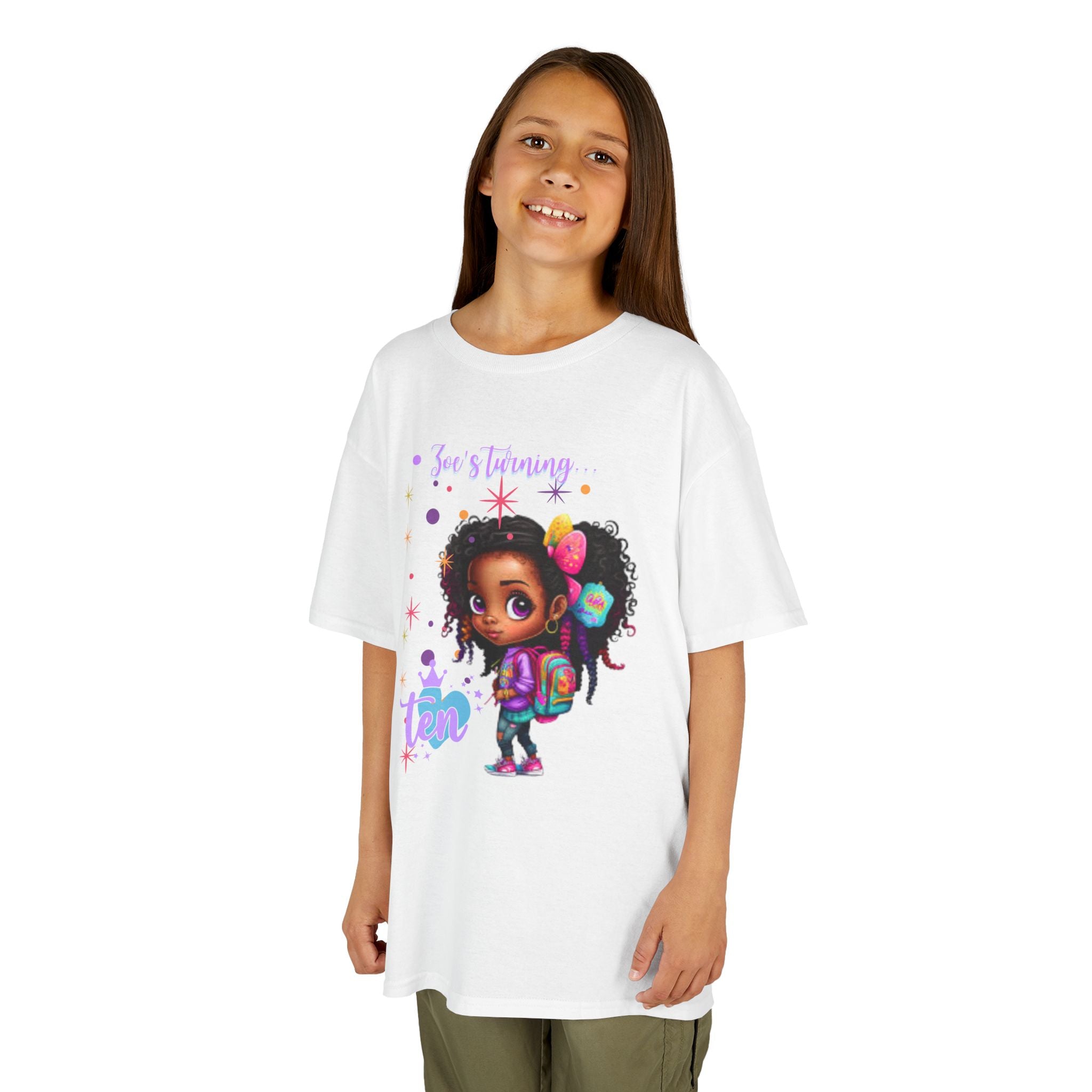 Kids Birthday Tee, Adorable T-Shirt for Kids, Fun Gifts for Birthdays, Back to School Apparel, Fashion for Young Girls