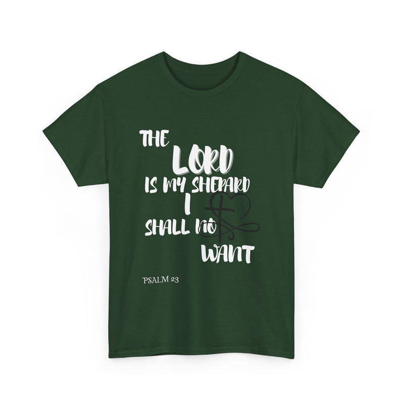 Faith-Inspired Unisex Heavy Cotton Tee - The Lord Is My Shepherd