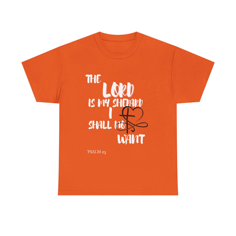 Faith-Inspired Unisex Heavy Cotton Tee - The Lord Is My Shepherd