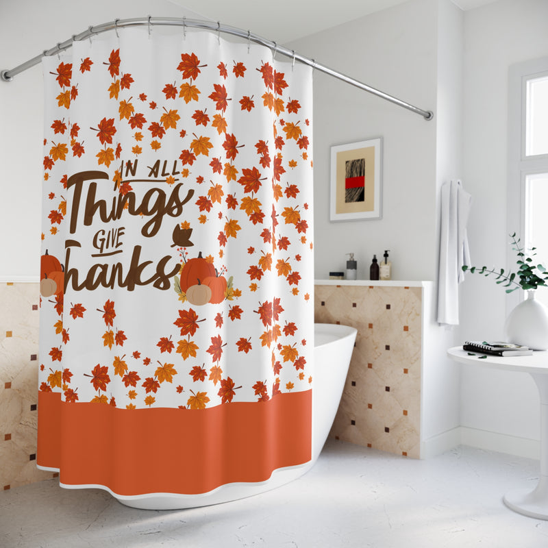 Thankful Autumn Shower Curtain