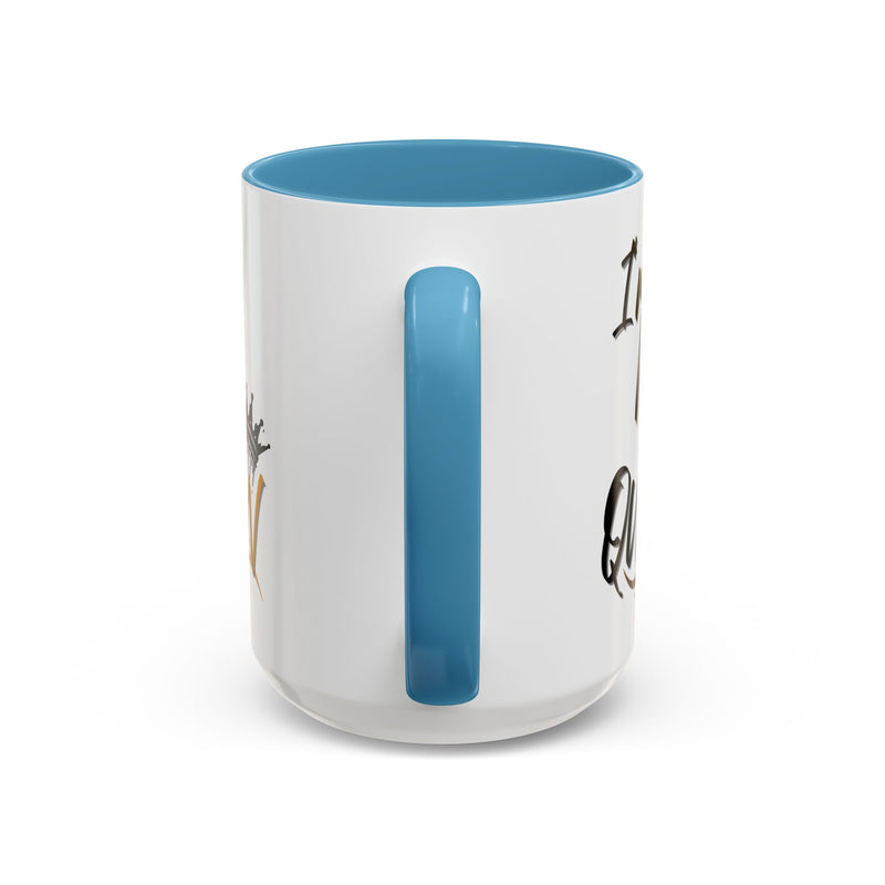His Queen Accent Coffee Mug - Stylish Ceramic Mug for Couples