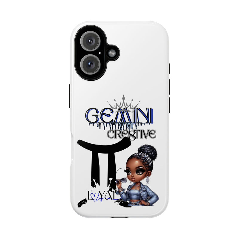 Gemini Creative Phone Case, Customizable Tough Cases, Zodiac Gifts, Astrology Accessories, Birthday Present