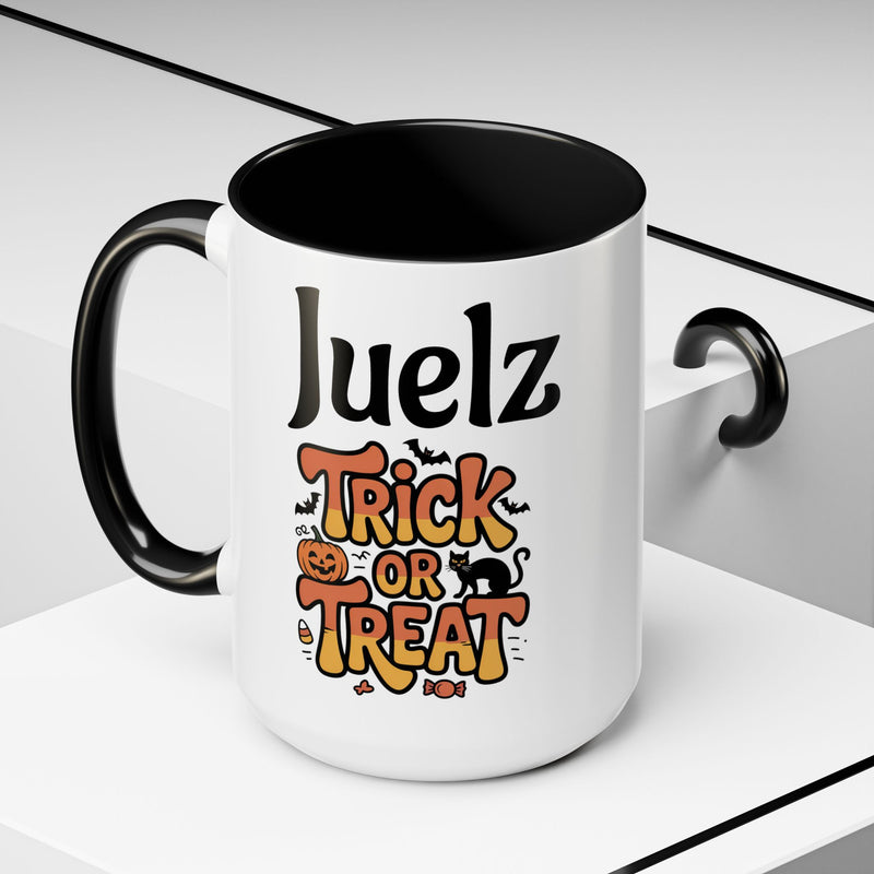 Halloween Trick or Treat Coffee Mug - Spooky Vibes, Perfect for Autumn, Gifts for Friends, Holiday Celebrations, Seasonal Decor