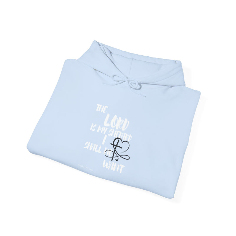 Scripture Hoodie — "The Lord Is My Strength" Faith Graphic Hooded Sweatshirt