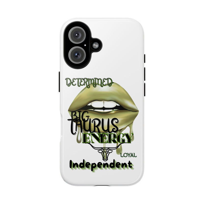 Taurus Phone Case, Bold Astrology Design, Determined & Loyal, Gift for Zodiac Lovers, Birthday Present