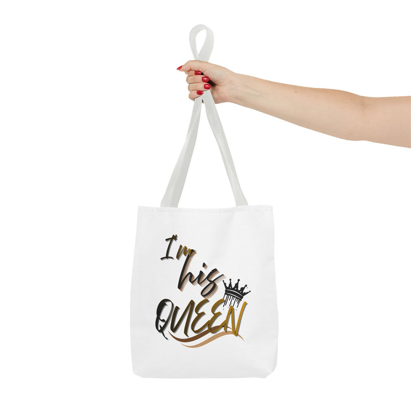 His and Her Queen King Tote Bag
