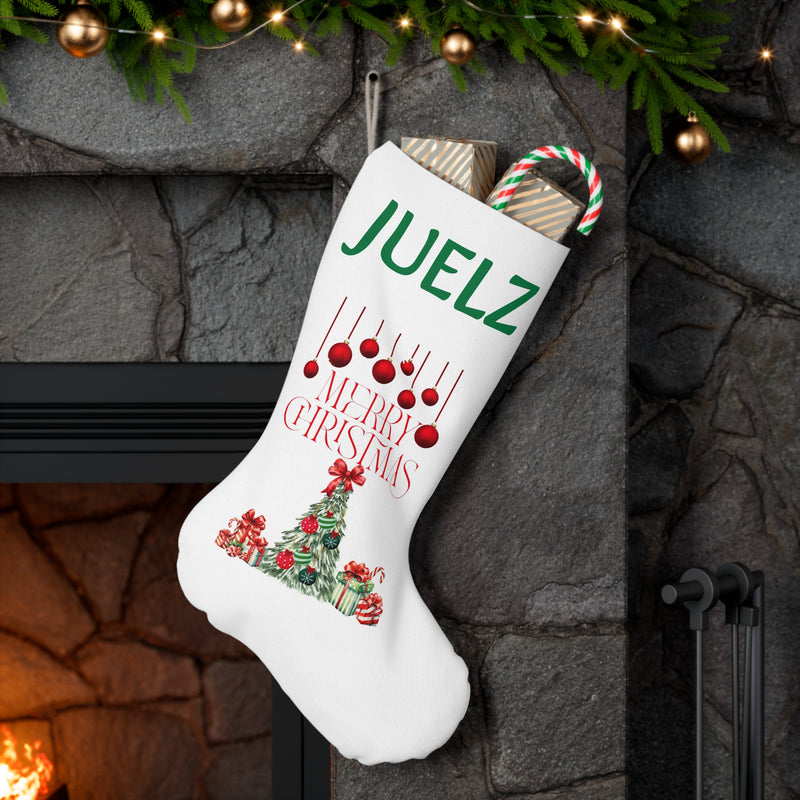Personalized Christmas Stocking with Merry Christmas Design
