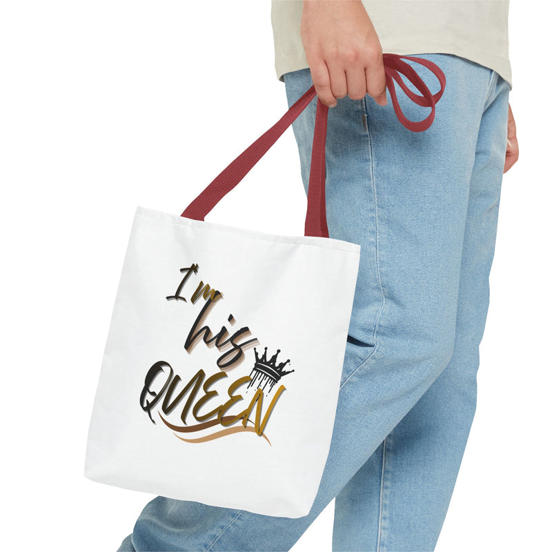 His and Her Queen King Tote Bag