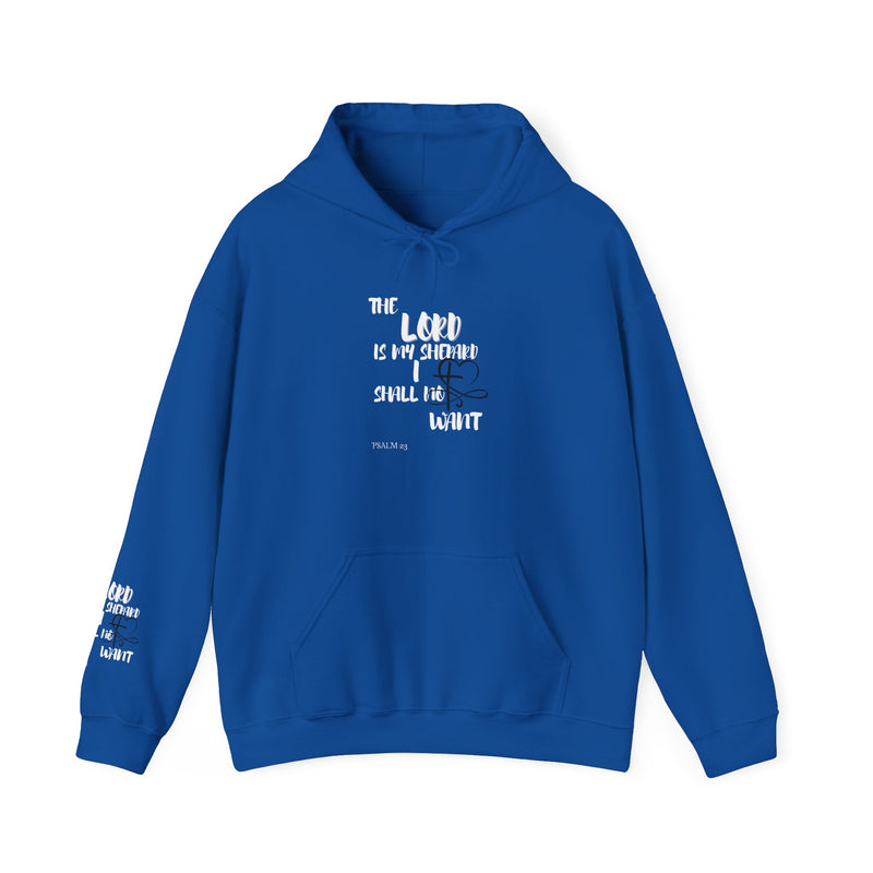 Scripture Hoodie — "The Lord Is My Strength" Faith Graphic Hooded Sweatshirt