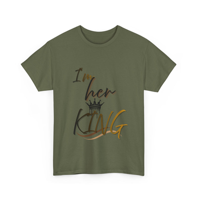 I'm Her King Unisex Heavy Cotton Tee - Perfect Gift for Partners