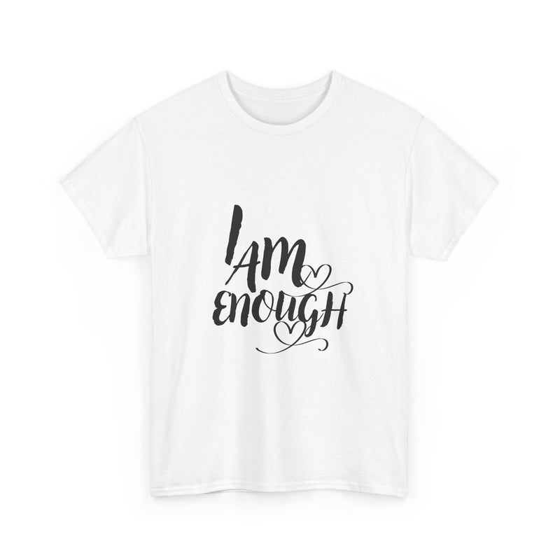 Empowering Unisex Tee, "I Am Enough" Motivational Shirt, Affirmation T-Shirt, Self-Love Gift, Casual Wear, Inspirational Apparel