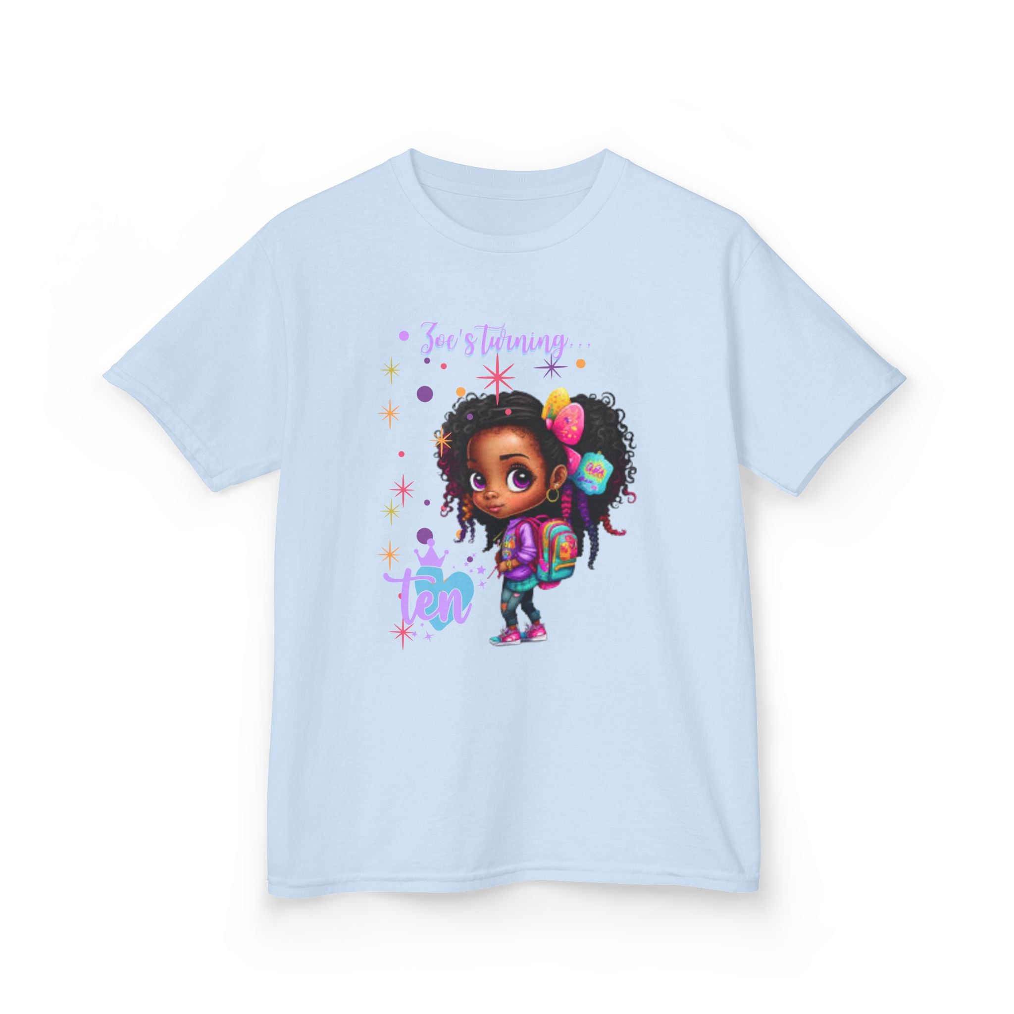 Kids Birthday Tee, Adorable T-Shirt for Kids, Fun Gifts for Birthdays, Back to School Apparel, Fashion for Young Girls