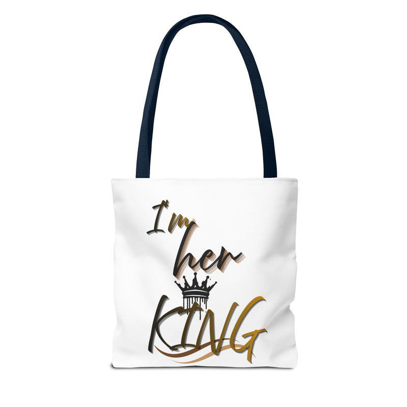 His and Her Queen King Tote Bag